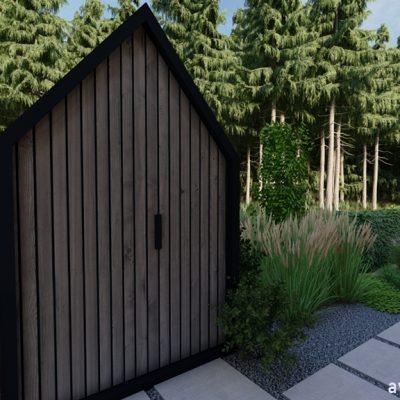 Tradycyjny domek ogrodowy