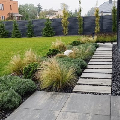 Projektowanie ogrodów Poznań-realizacja Avangard Ogród minimalistyczny Poznań - projekt ogrodu Zakładanie ogrodów Poznań - Avangard Ogrody