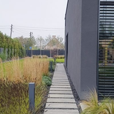 Projektowanie ogrodów Poznań-realizacja Avangard Ogród minimalistyczny Poznań - projekt ogrodu Zakładanie ogrodów Poznań - Avangard Ogrody