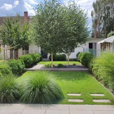 Projektowanie ogrodów Poznań-realizacja Avangard Ogród minimalistyczny Poznań - projekt ogrodu Zakładanie ogrodów Poznań - Avangard Ogrody